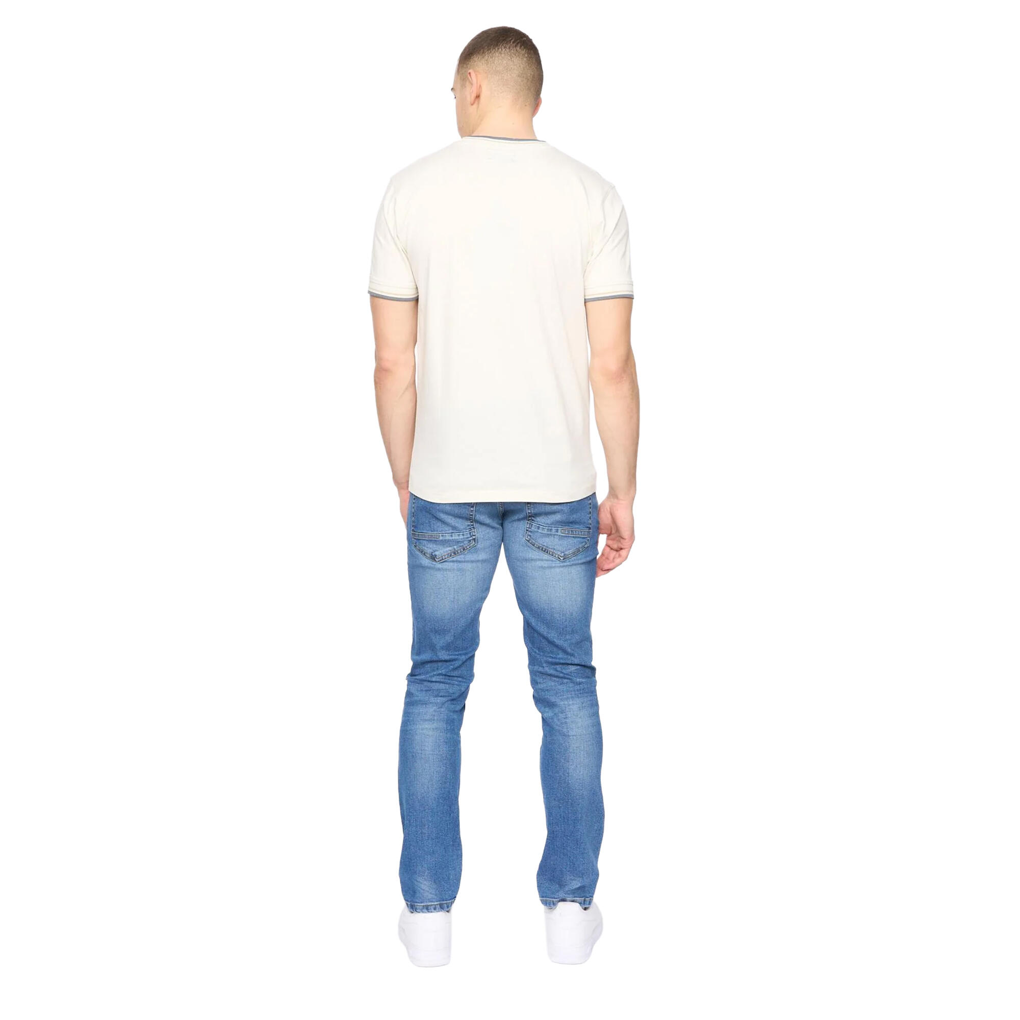 Mens Deuxtip TShirt (Off White) 2/3