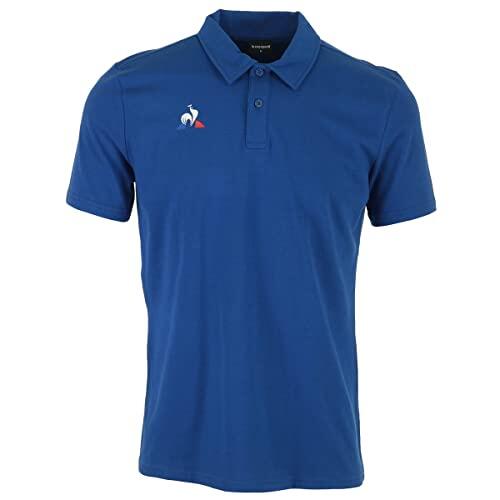 LE COQ SPORTIF Polo T-Shirt Le Coq Sportif da Uomo in Cobalto - Maniche Corte, Taglia XXL