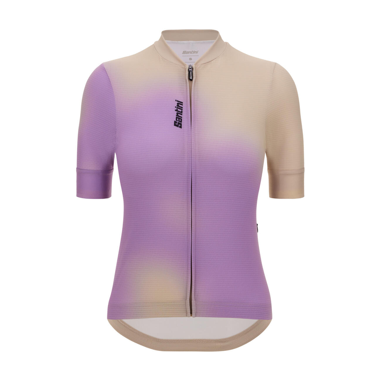 Santini - Maillot A Manches Courtes - Spot - Maillot Manches Courtes - Beige|violet - 34 2xs - Decathlon