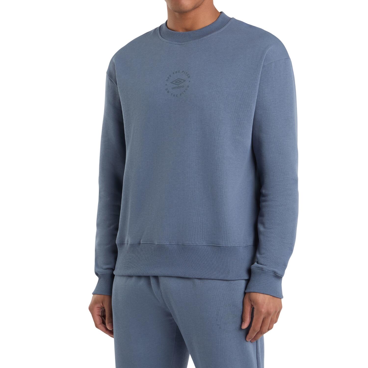 Mens Relaxed Fit Sweatshirt (China Blue) 3/3