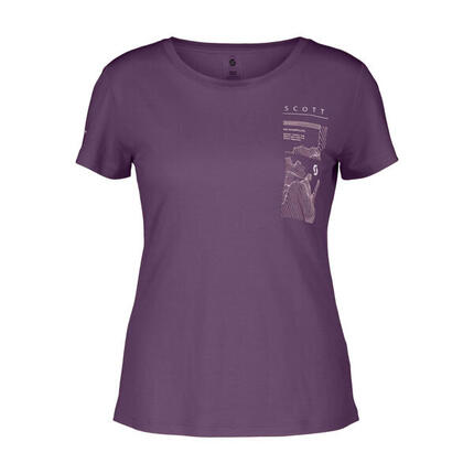 Kurzarm Fahrrad-Shirt - DEFINED MERINO GRAPHIC SS W