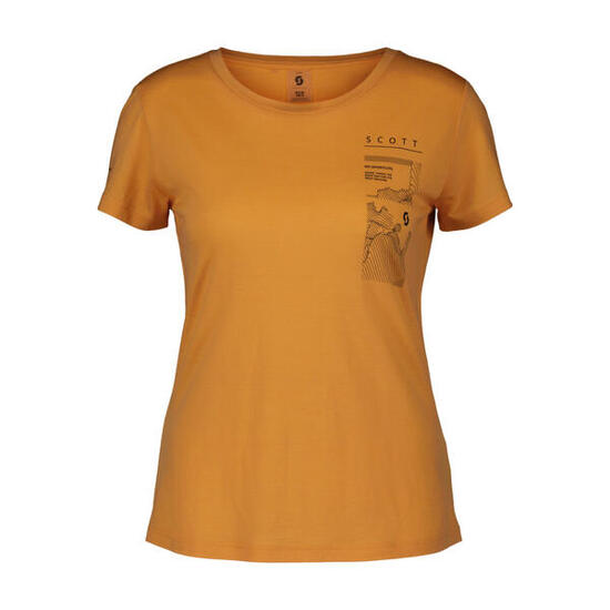 Kurzarm Fahrrad-Shirt - DEFINED MERINO GRAPHIC SS W