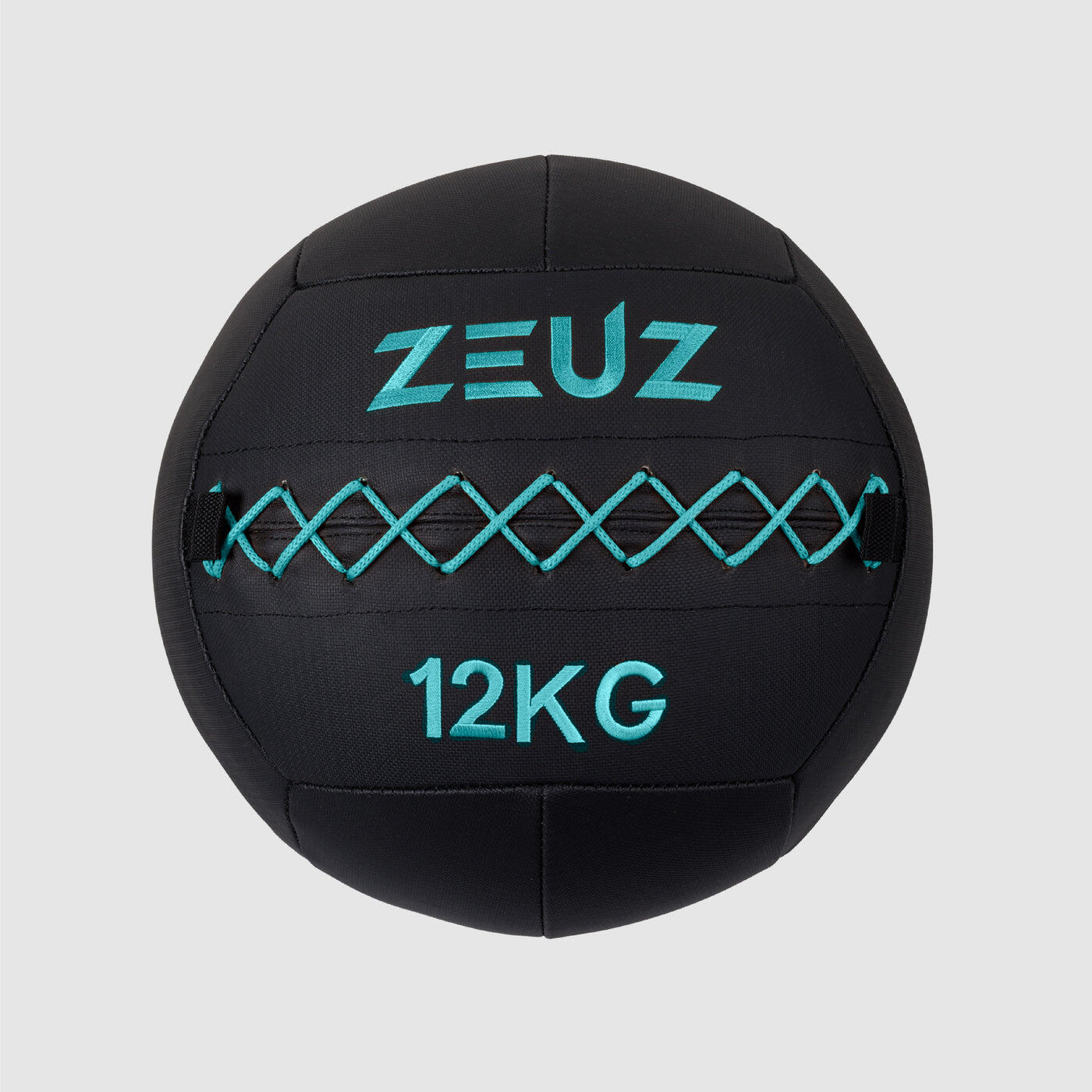 Zeuz - Zeuz Ballon Lesté 12 Kg — 35 Cm, Mousse Pu & Vinyle - Médecine Ball - Bleu|noir - 12 Kg - Decathlon