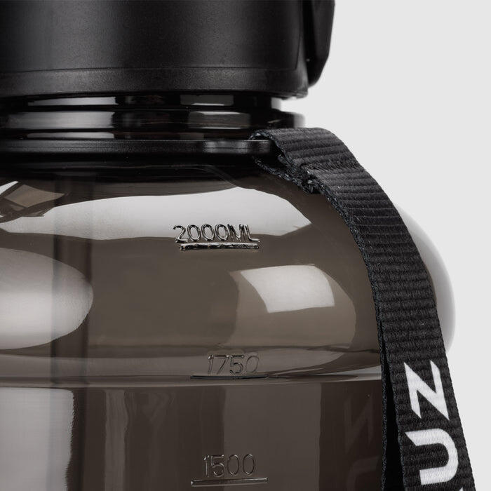 Gourde ZEUZ grande capacité 2,2 litres avec poignée – 2200 ml – Sans BPA – Noire 7/7