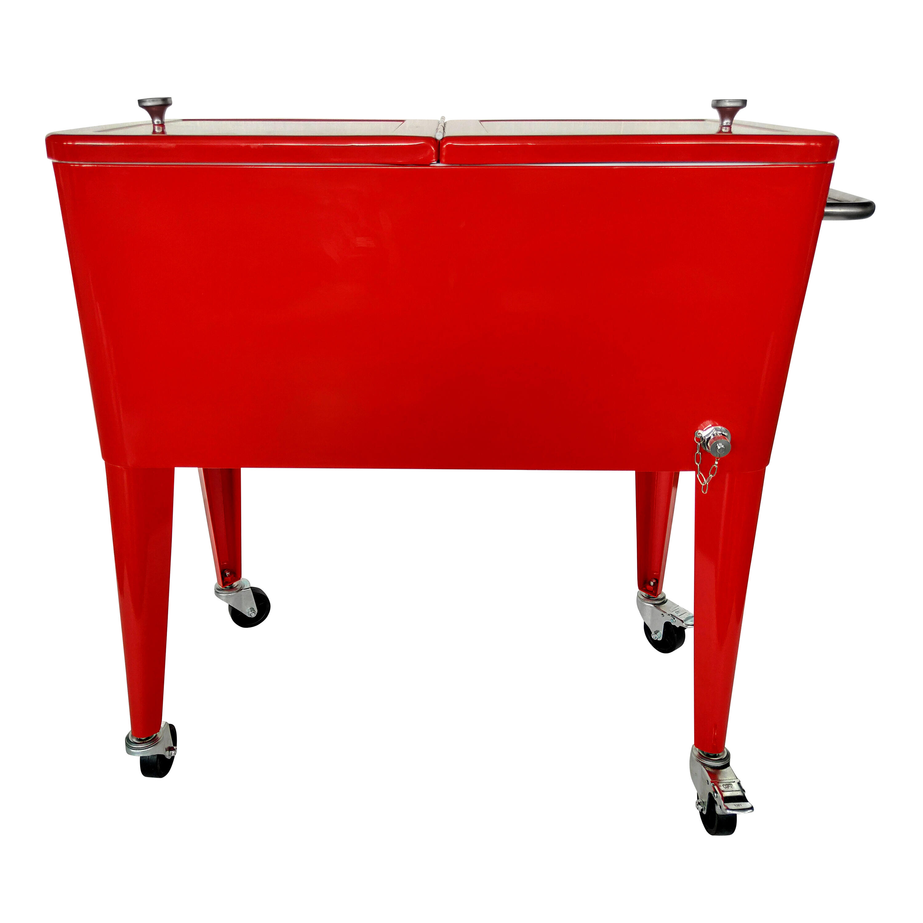 Glacière Rouge, Réfrigérateur de boissons - 76 L 6/7