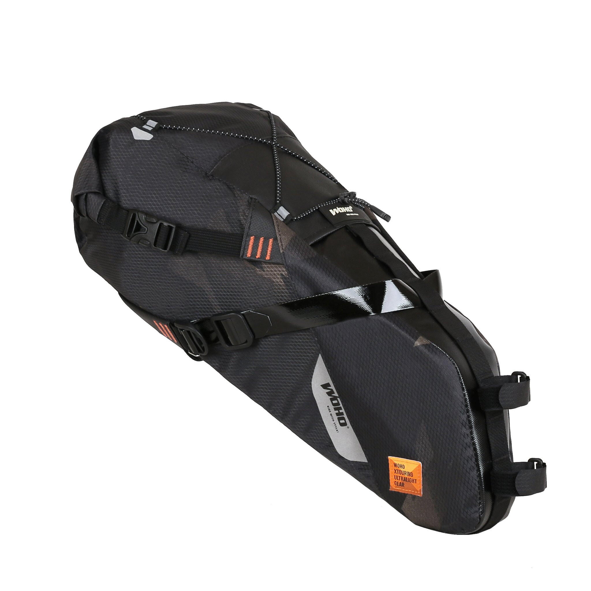 Bagagerie Vélo - Sacoche de selle étanche X-Touring Cybercamo - Taille M - Woho 2/3
