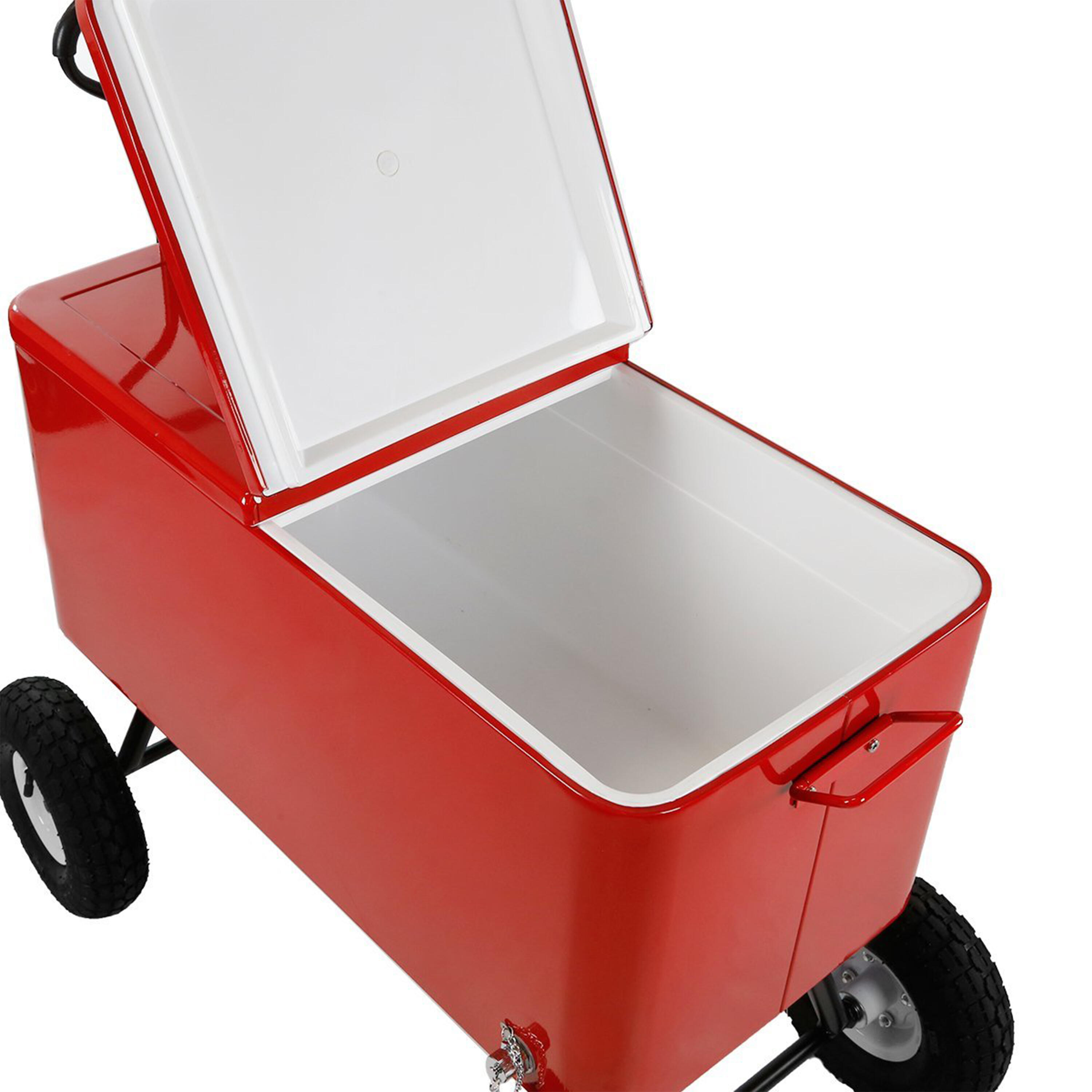 Glacière Rouge, Réfrigérateur de boissons - 76 L 6/7