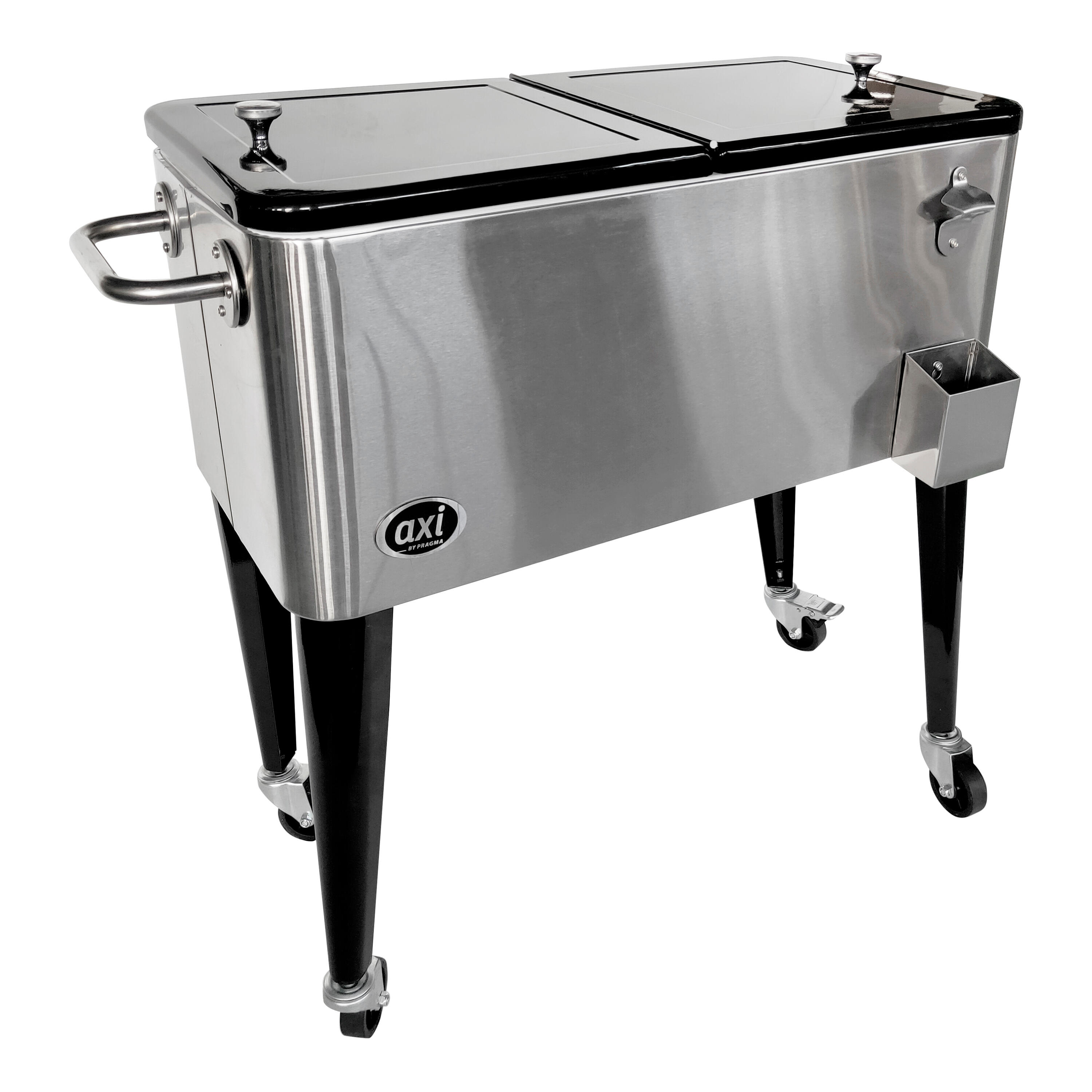 AXI AXI Retro Nevera portátil de acero inoxidable - 76 litros