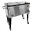 AXI Retro Glacière Inox, Réfrigérateur de boissons - 76 L