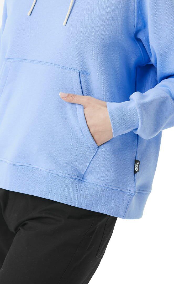 Hoodie Quenar Sweat Mulher Vista Azul 3/7