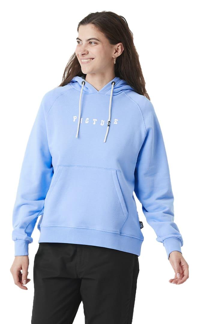 Hoodie Quenar Sweat Mulher Vista Azul 2/7