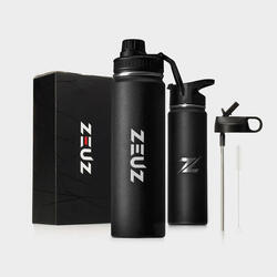 ZEUZ Bouteille Thermos 700 ml — Inox Mat Vert