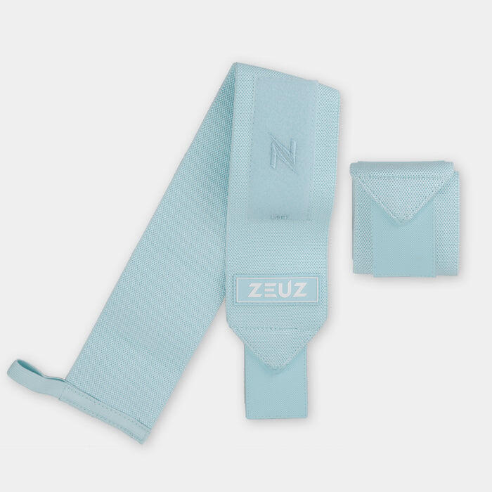 ZEUZ 2 Stuks Wrist Wraps voor Functional Fitness – Polsband – Polsbrace – Blauw 2/7