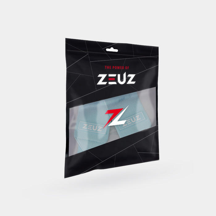 ZEUZ 2 Stuks Wrist Wraps voor Functional Fitness – Polsband – Polsbrace – Blauw 7/7