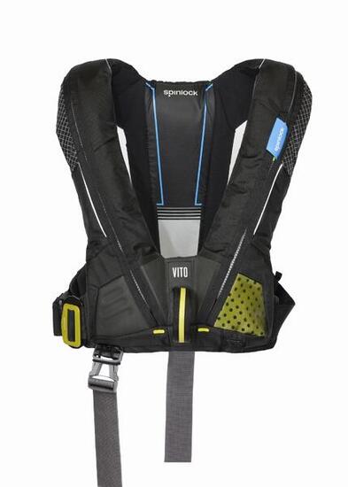 Deckvest VITO Automatik-Rettungsweste Hammar 275N mit Harness, schwarz