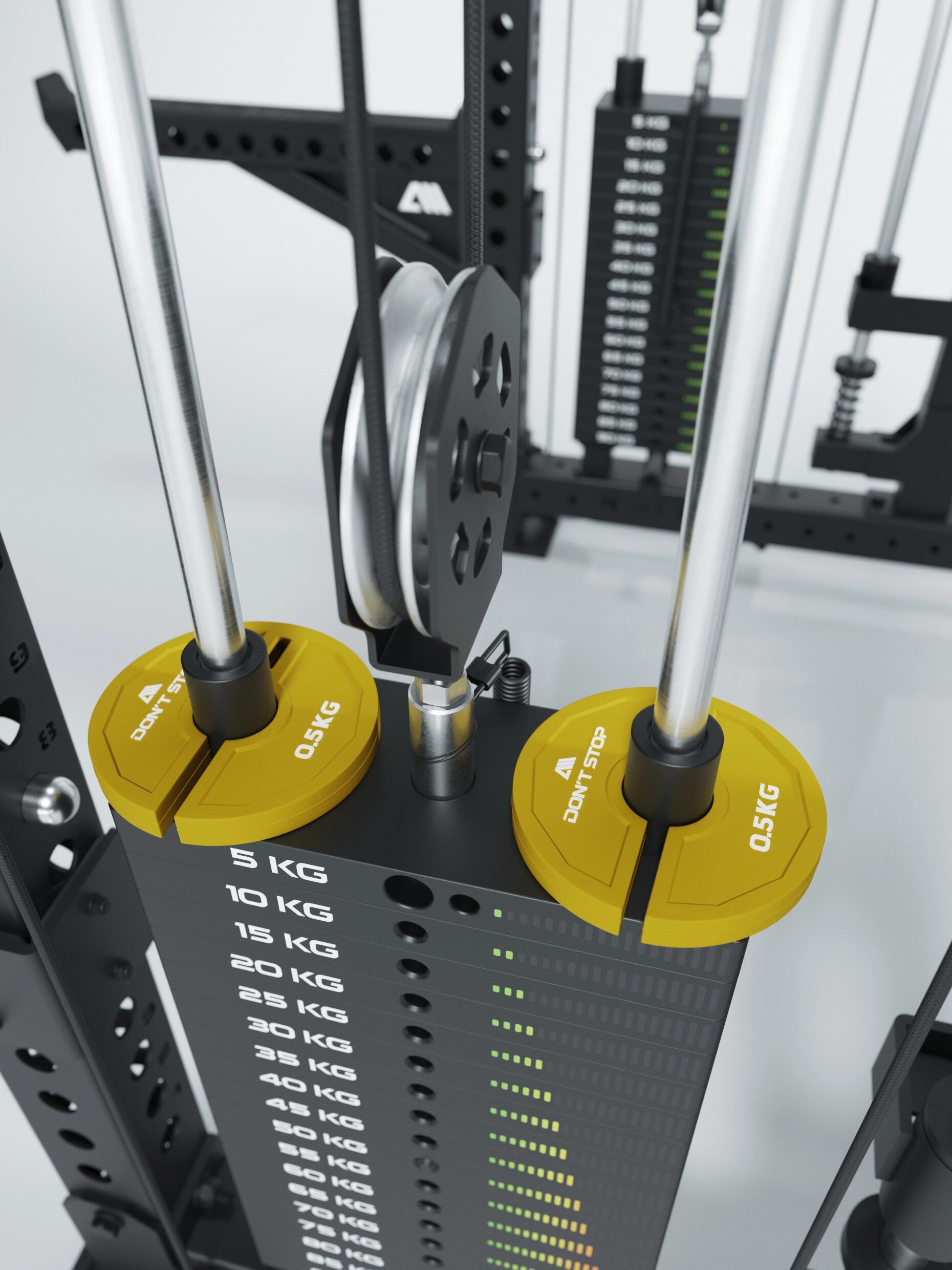 Add-on Flex Plates | Colored SET | Vollgummi Add On Plates | Drei Gewichtsstufen 5/7