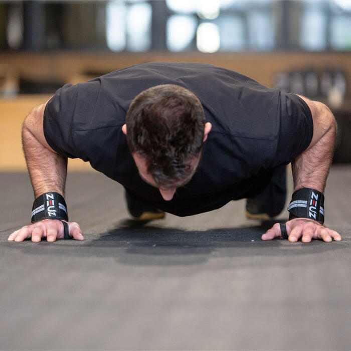 Conjunto de 2 faixas de pulso ZEUZ para fitness e Functional Fitness – Faixas de 7/7