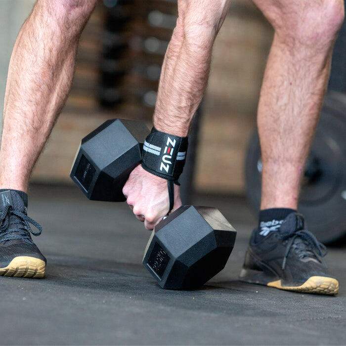 Conjunto de 2 faixas de pulso ZEUZ para fitness e Functional Fitness – Faixas de 5/7