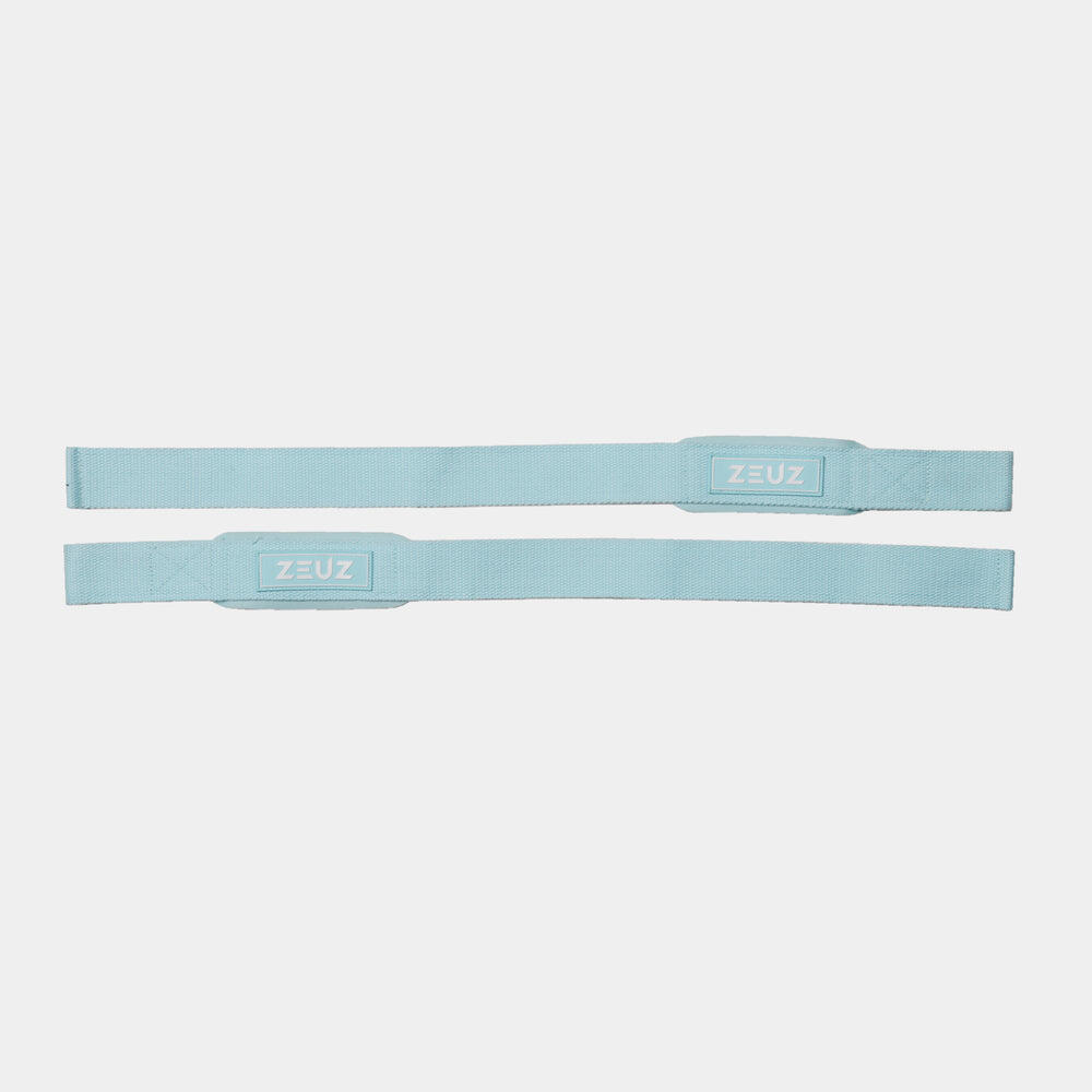 Sangles de levage et d'haltérophilie ZEUZ (2 pièces) – Bleu clair 3/6