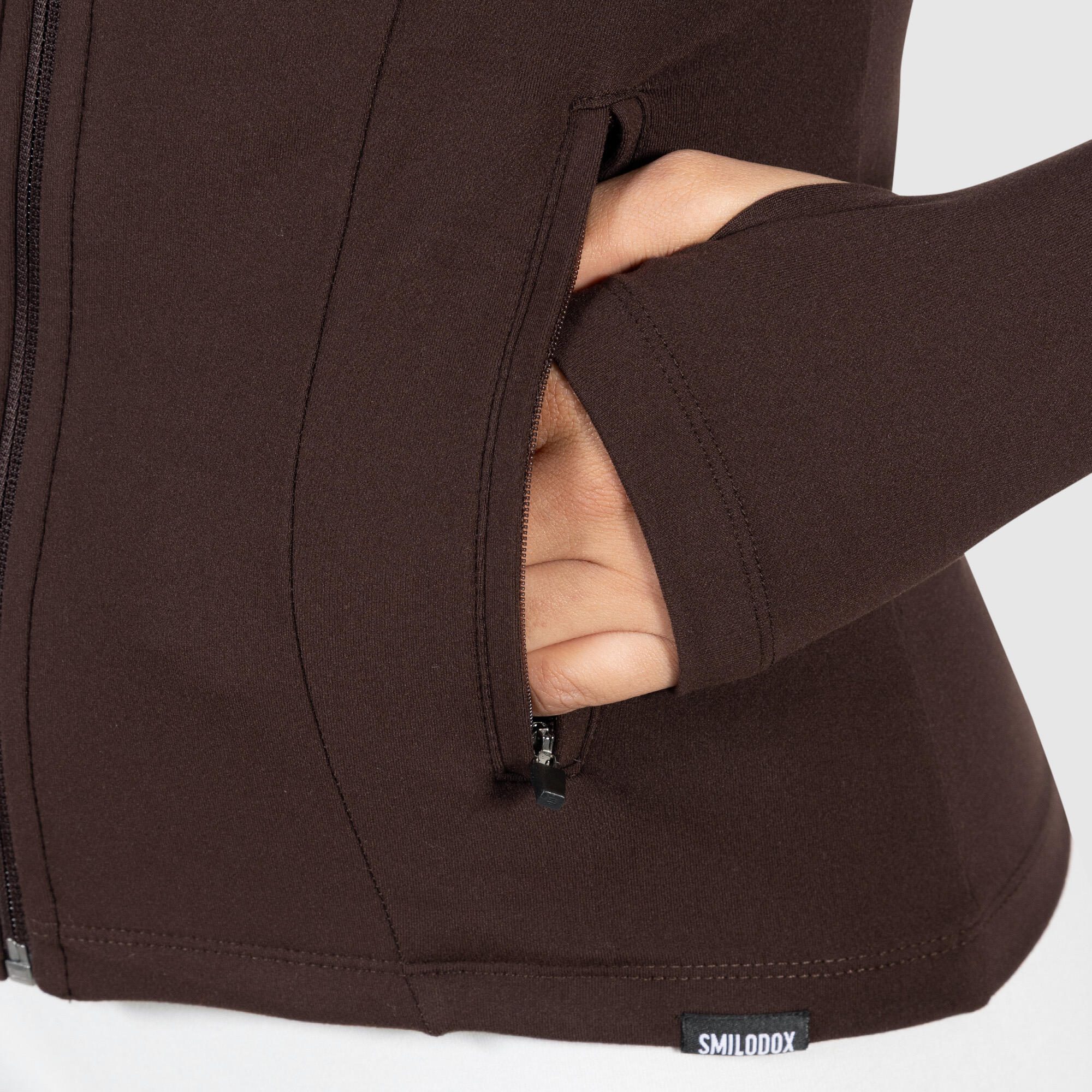 Damen Trainingsjacke Kenna Braun 4/5
