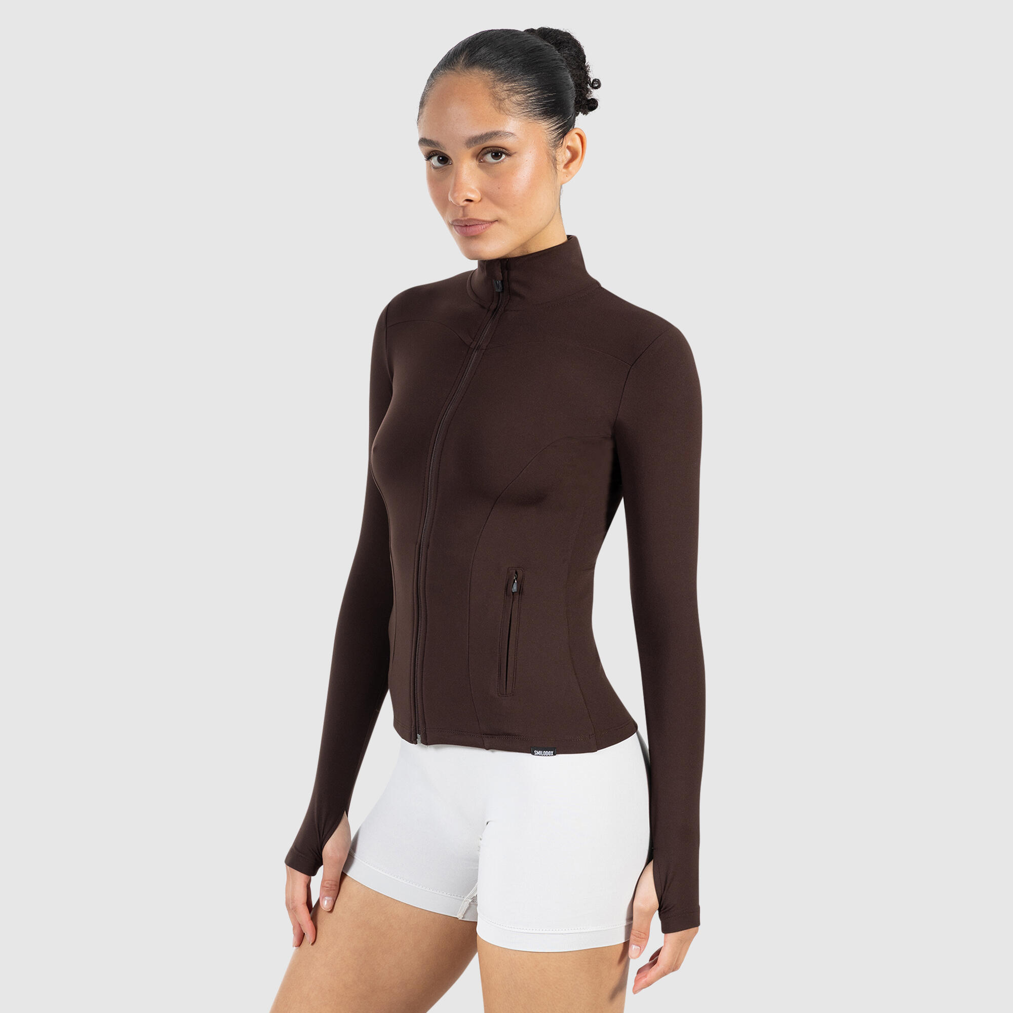 Damen Trainingsjacke Kenna Braun 2/5