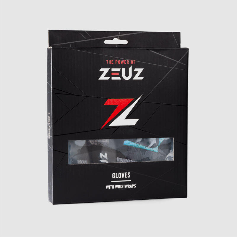 Guanti sportivi e da fitness ZEUZ da donna e da uomo – Blu e neri – Taglia L 4/4