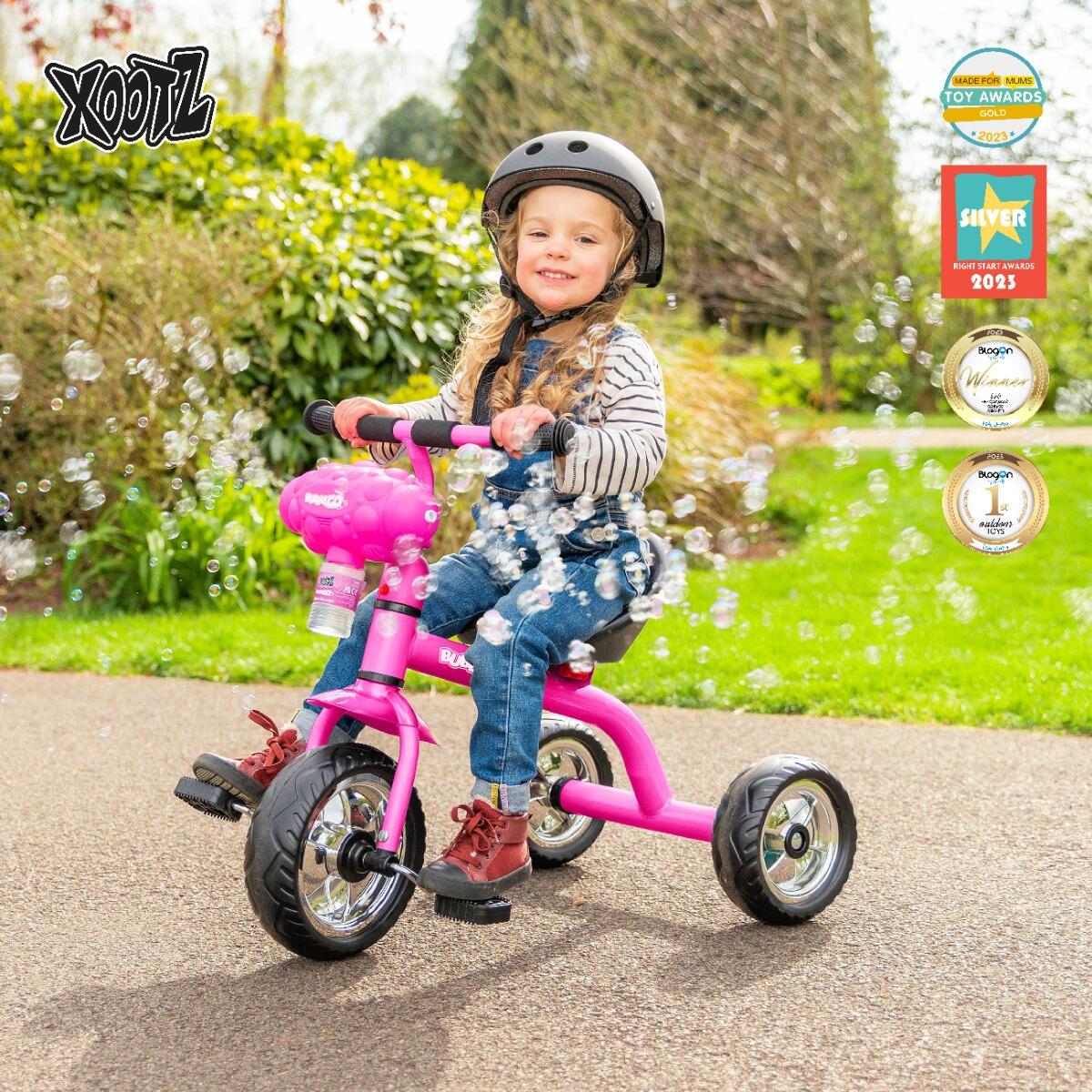 Xootz Bubble Go Trike for Kids, 3 Wheel Bike for Toddlers with Bubble Machine 2/6