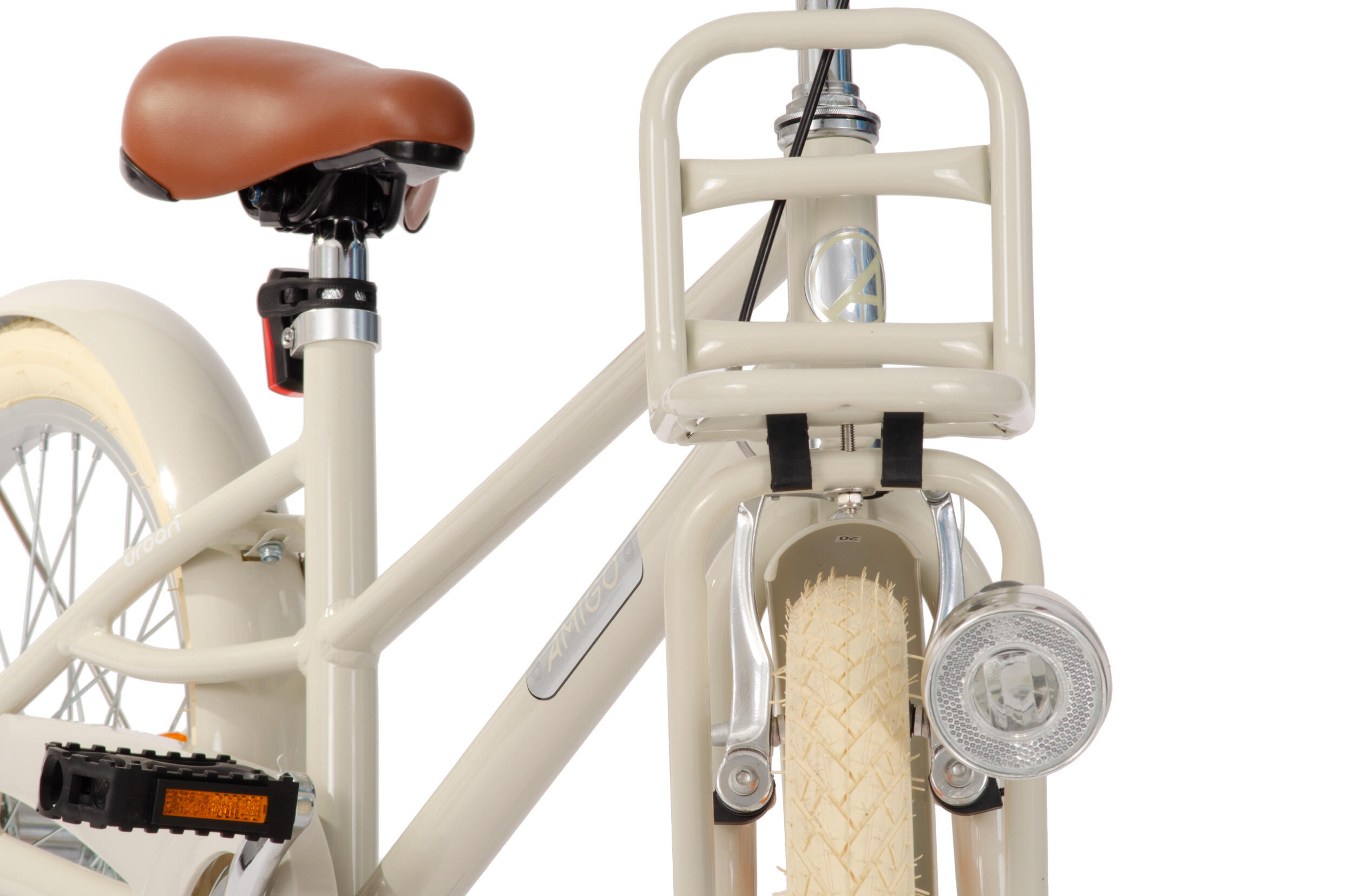 AMIGO Meisjesfiets Urban Aluminium Frame 26 Inch Meisjes Terugtraprem Zandbruin 7/7