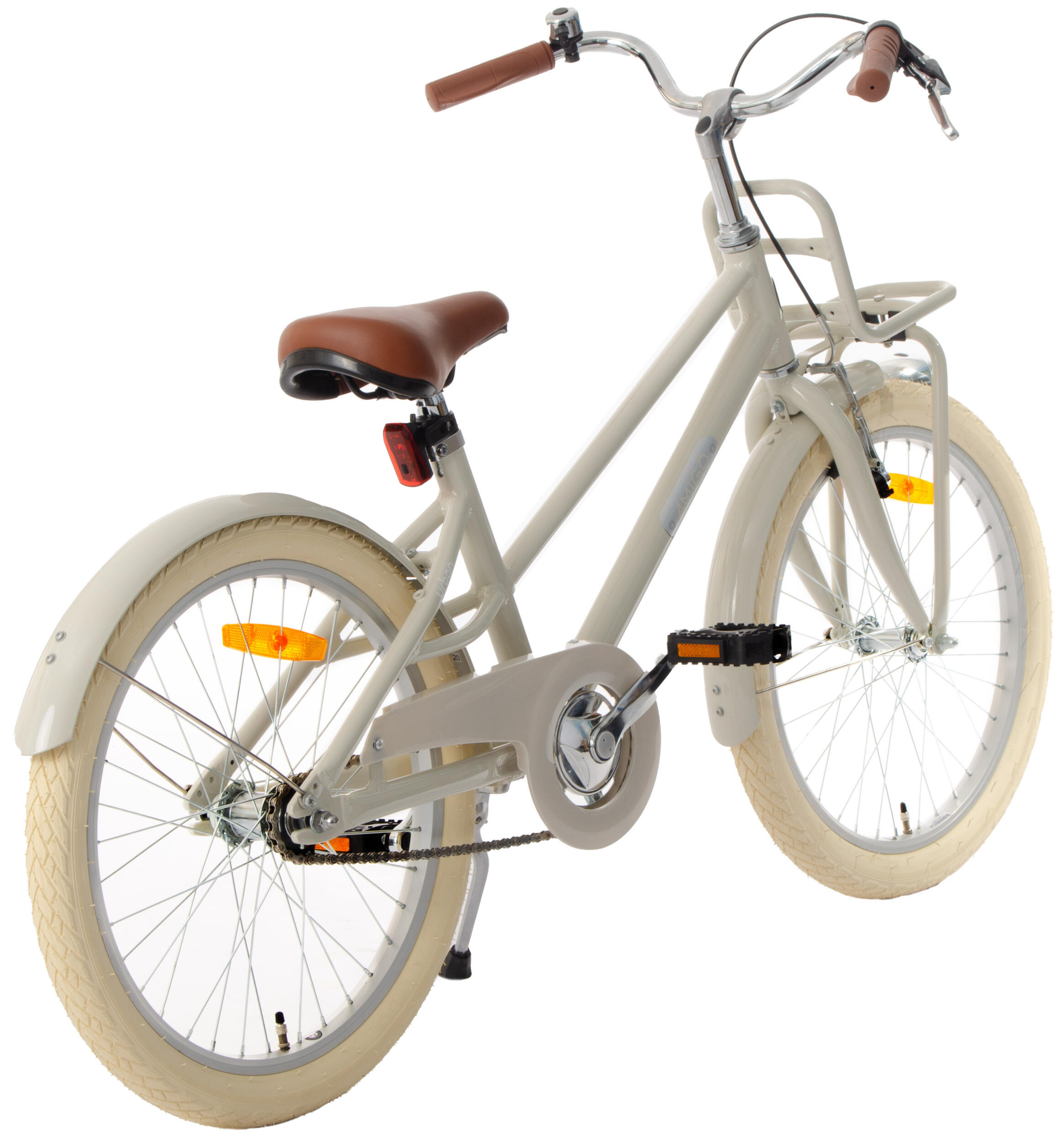AMIGO Meisjesfiets Urban Aluminium Frame 26 Inch Meisjes Terugtraprem Zandbruin 6/7