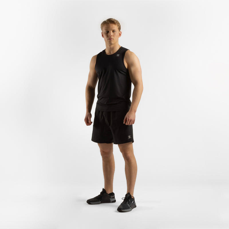 Débardeur de sport ZEUZ pour homme, noir, taille M 4/7