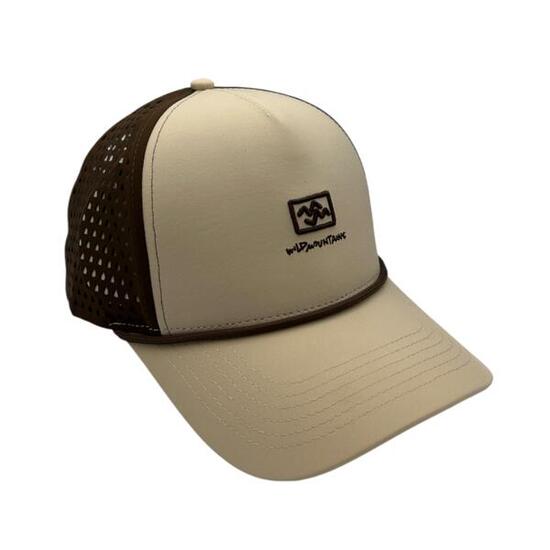 Cappellino Trucker Ricamato Beige