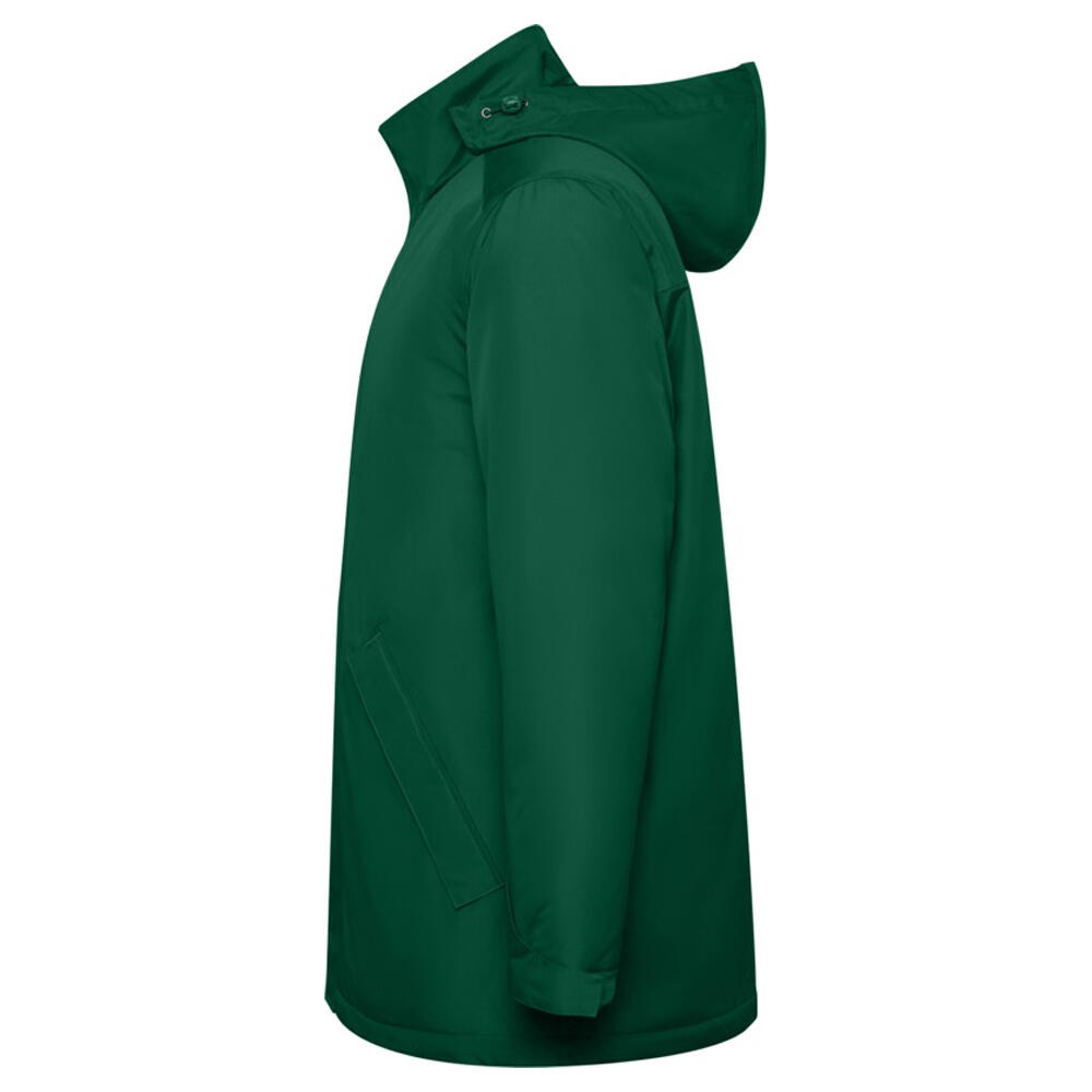 Parka acolchoada América para homem (Verde Garrafa) 3/4