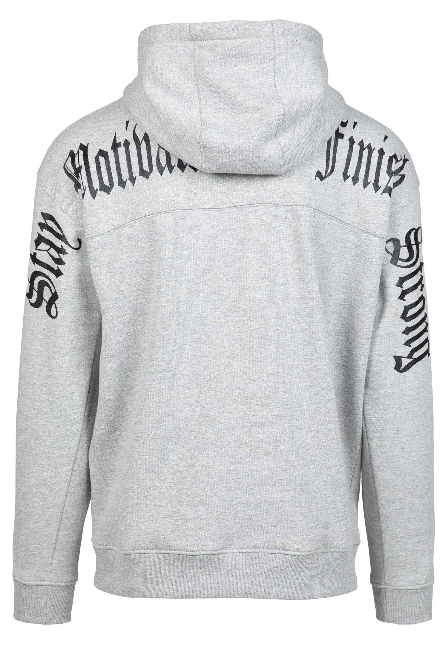 Utah Felpa con cappuccio con zip ight Grau Melange 2/6