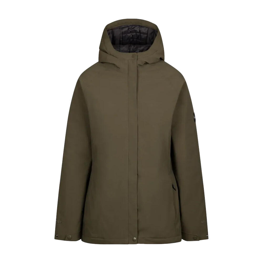 Womens/Ladies Carlotta Raincoat (Dark Vine)