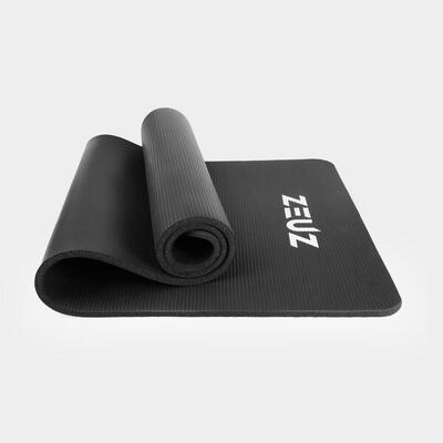 Zeuz yoga sport mat 180 x 60 x 1.5 cm – yogamat. fitnessmat. sportmat - zwart
