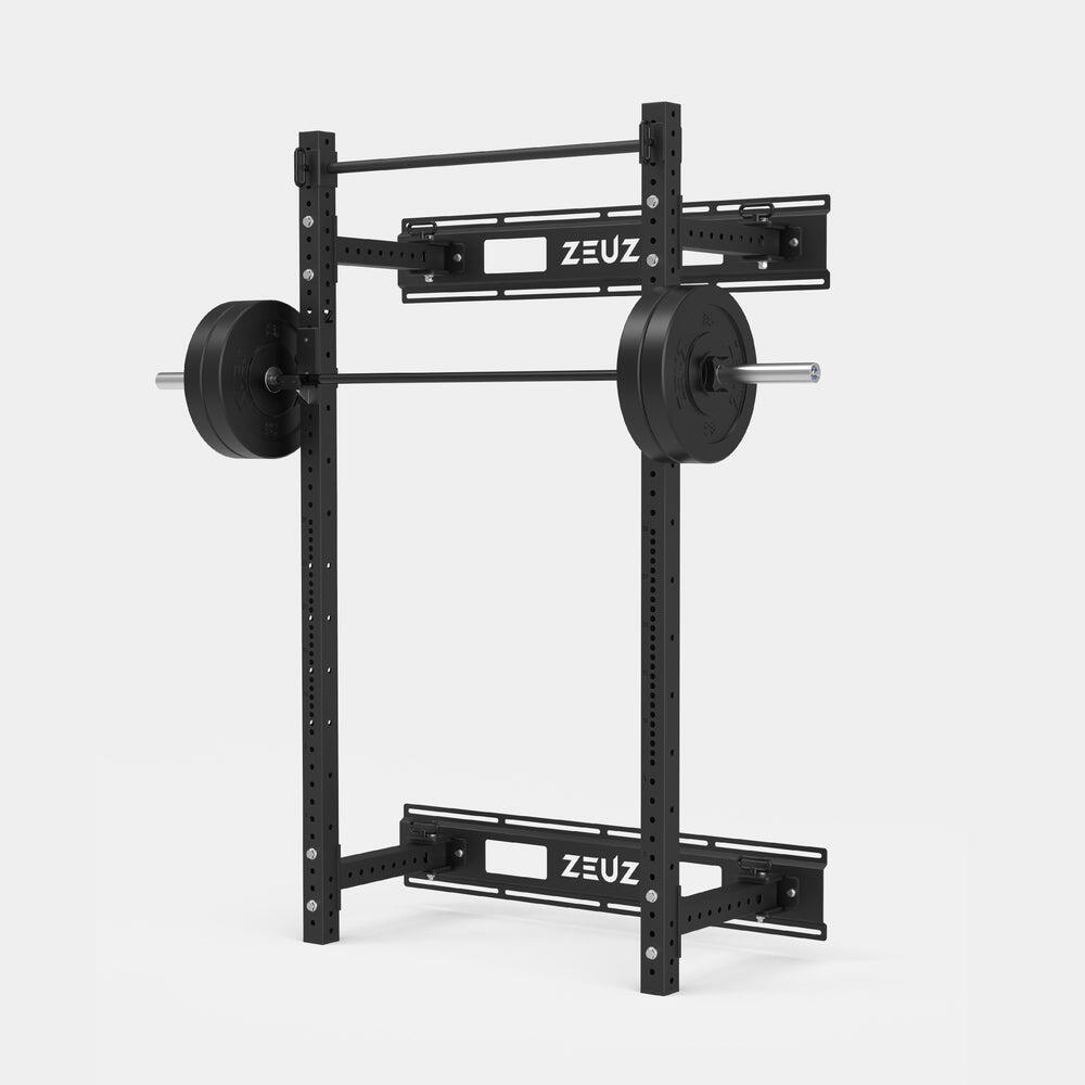 Suporte de parede dobrável ZEUZ – 1,25 x 0,63 x 2,3 metros – Preto 4/7
