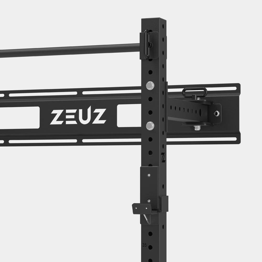 Suporte de parede dobrável ZEUZ – 1,25 x 0,63 x 2,3 metros – Preto 5/7