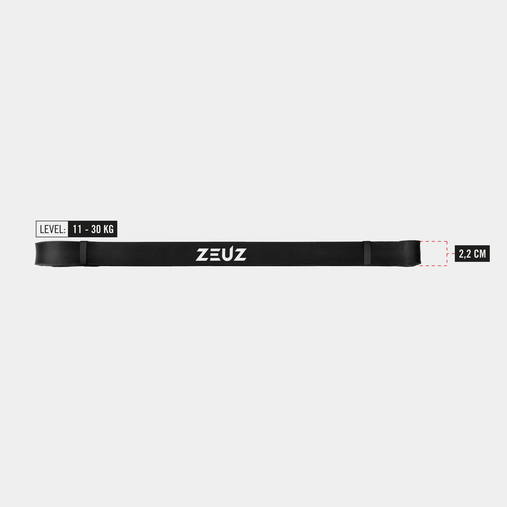 ZEUZ 1 Stuk Weerstandsband Elastiek – Resistance Stretch Power Bands – Zwart 3/4
