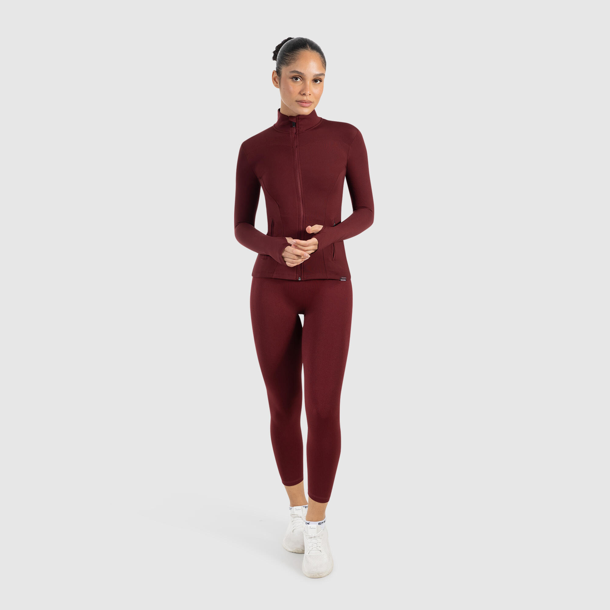 Damen Trainingsjacke Kenna Bordeaux 3/5