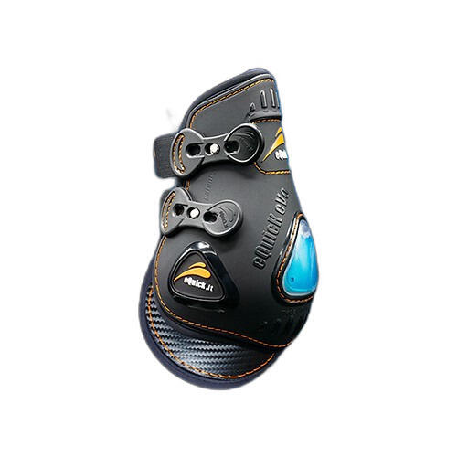 Equick - Protège-boulets Pour Cheval À Fermuture Élastique Equick Evo Ultra - Guêtres Cheval - Noir - 40 M - Decathlon