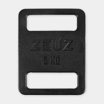 ZEUZ 5 KG Stahlgewichtplatte für Rucking Rucksack