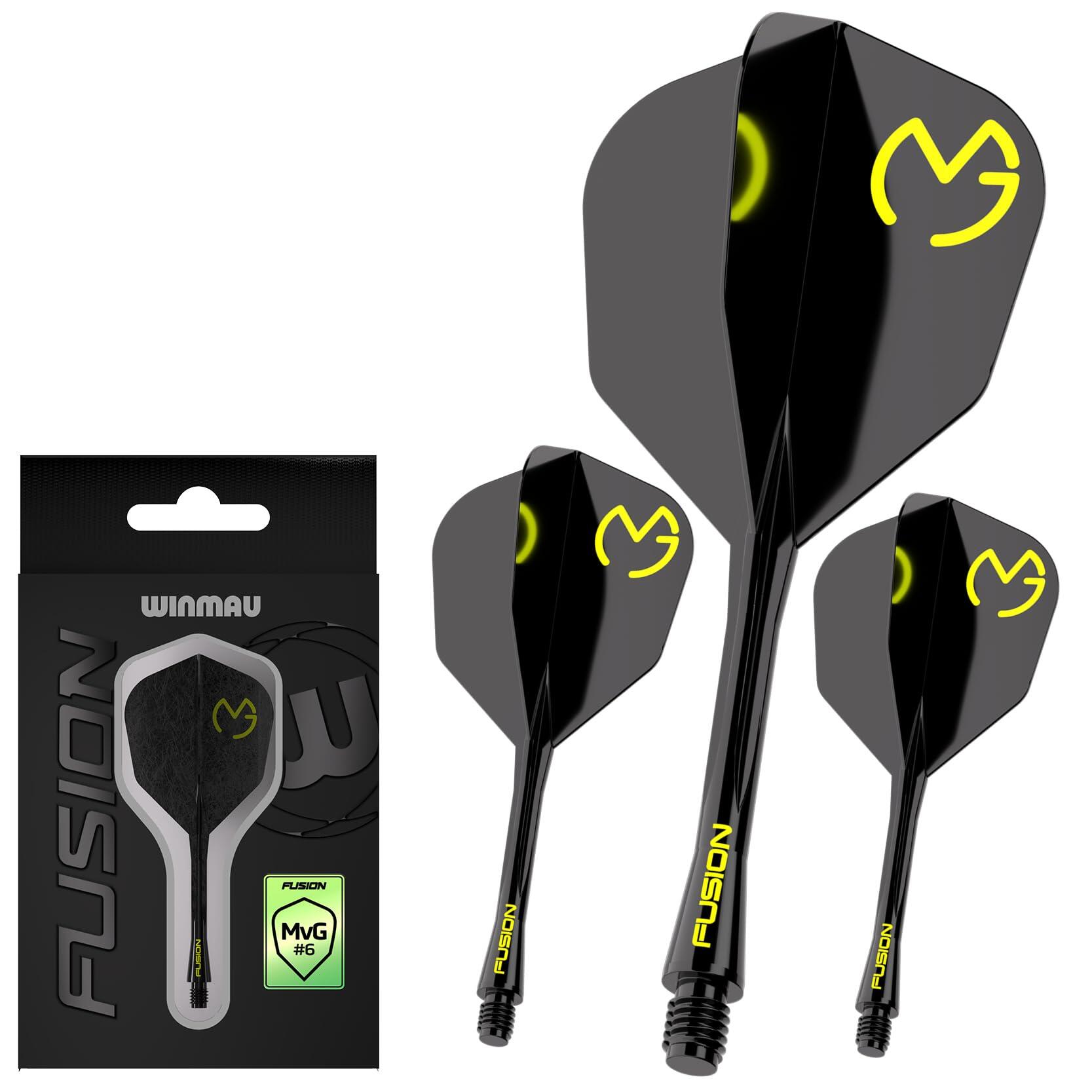 Sistema Flight & Shaft WINMAU Fusion Per Freccette - No.6 Shape - Nero/Giallo/Trasparente - Foto 12