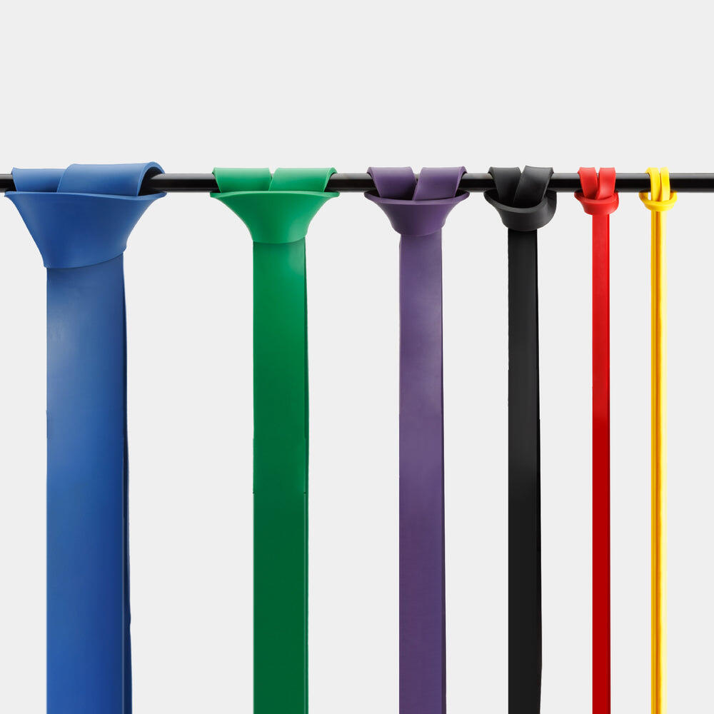 Conjunto de 6 faixas – Faixas elásticas de resistência para alongamento 5/7