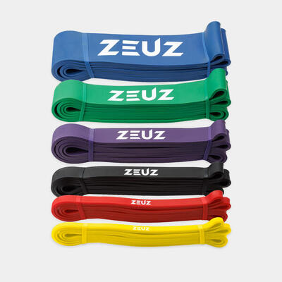 Zeuz 1 stuk weerstandsband elastiek – resistance stretch power bands – groen