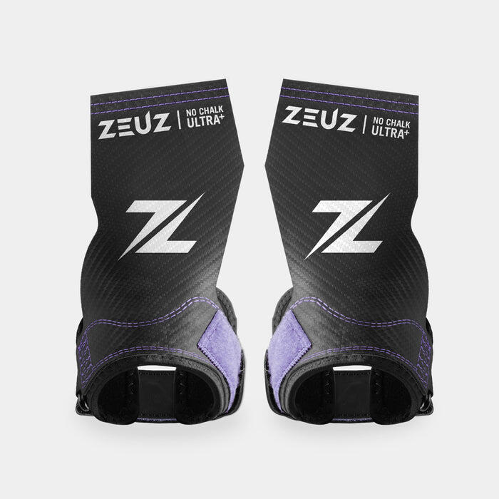 ZEUZ Ultra No Chalk Plus Grips voor Functional Fitness – Lila & Zwart – Maat M 4/7