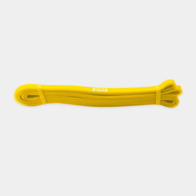 Zeuz 1 stuk weerstandsband elastiek – resistance stretch power bands - geel