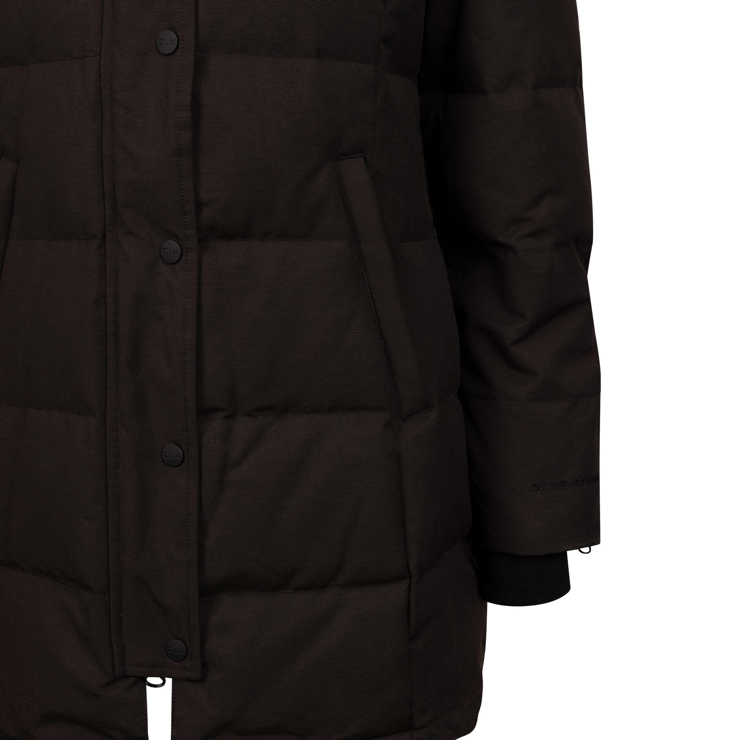 Womens Down Jacket Ladies Waterproof Padded Longer Length Hooded Coat Lainey 4/5