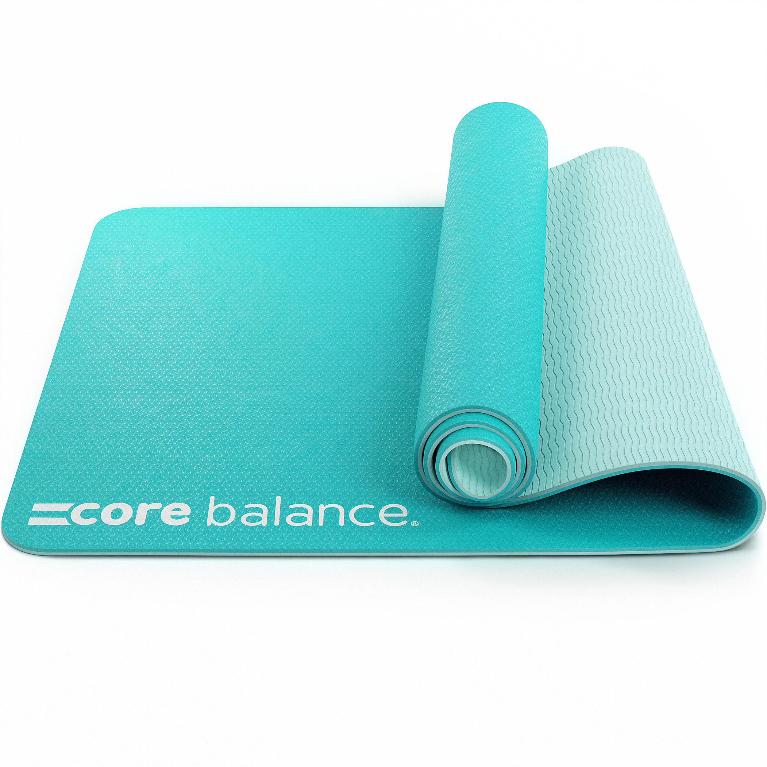 CORE BALANCE Yoga Exercise Mat 6mm TPE Foam With Carry Strap Core Balance Fitness