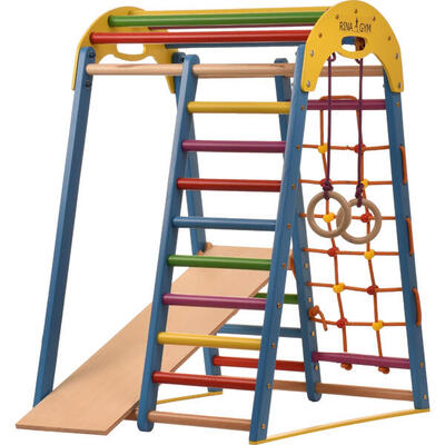 Triangolo di Arrampicata Indoor in Legno per Bambini (Blu)