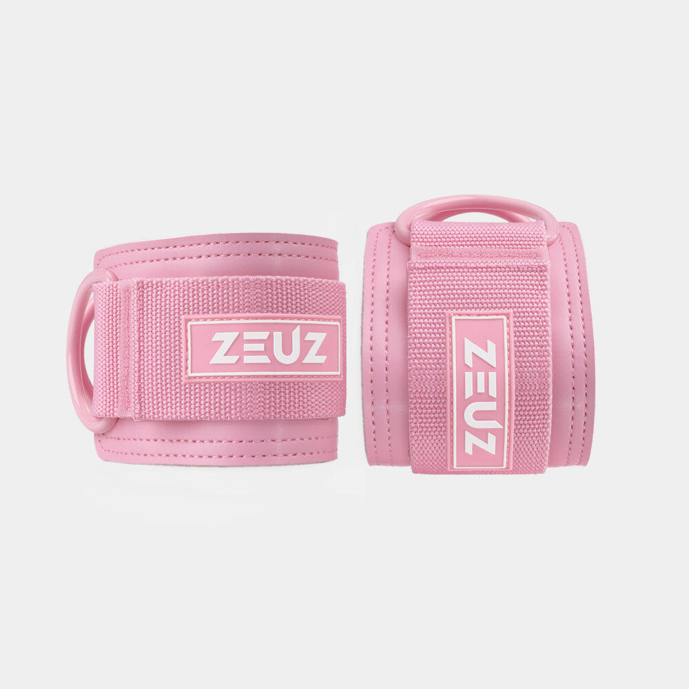 Sangle de cheville de fitness ZEUZ 2 pièces – Machine à câbles – Rose 2/7